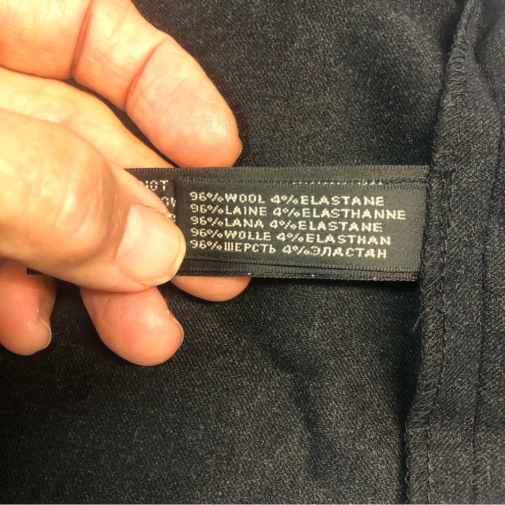 Ralph Lauren Women’s Pant Side Zip Wool Blend Flat Front Trouser Deep Gray - Picture 4 of 6